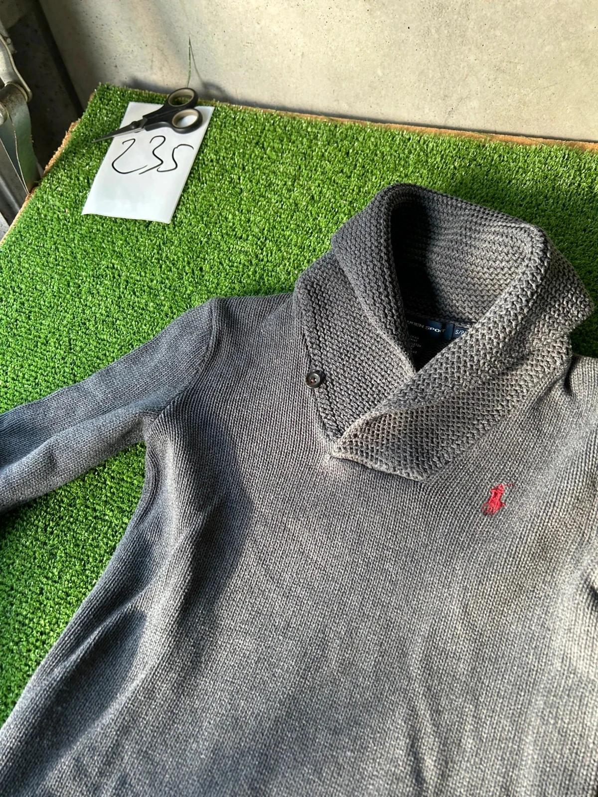 Zwarte polo trui met rolkraag Ralph Lauren – photo 4